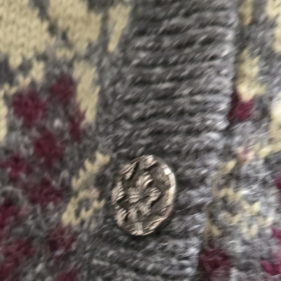 Vintage Women's Multicolor Wool Cotton Patterned Sweater Cottagecore Warm size M - Picture 14 of 14